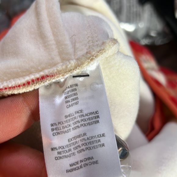 Pendleton women palisade shaped fleece jacket mango size Small new with tag - Picture 8 of 10